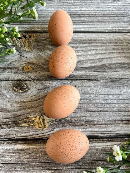 Speckled Ceramic Chicken Eggs, 4 Pack